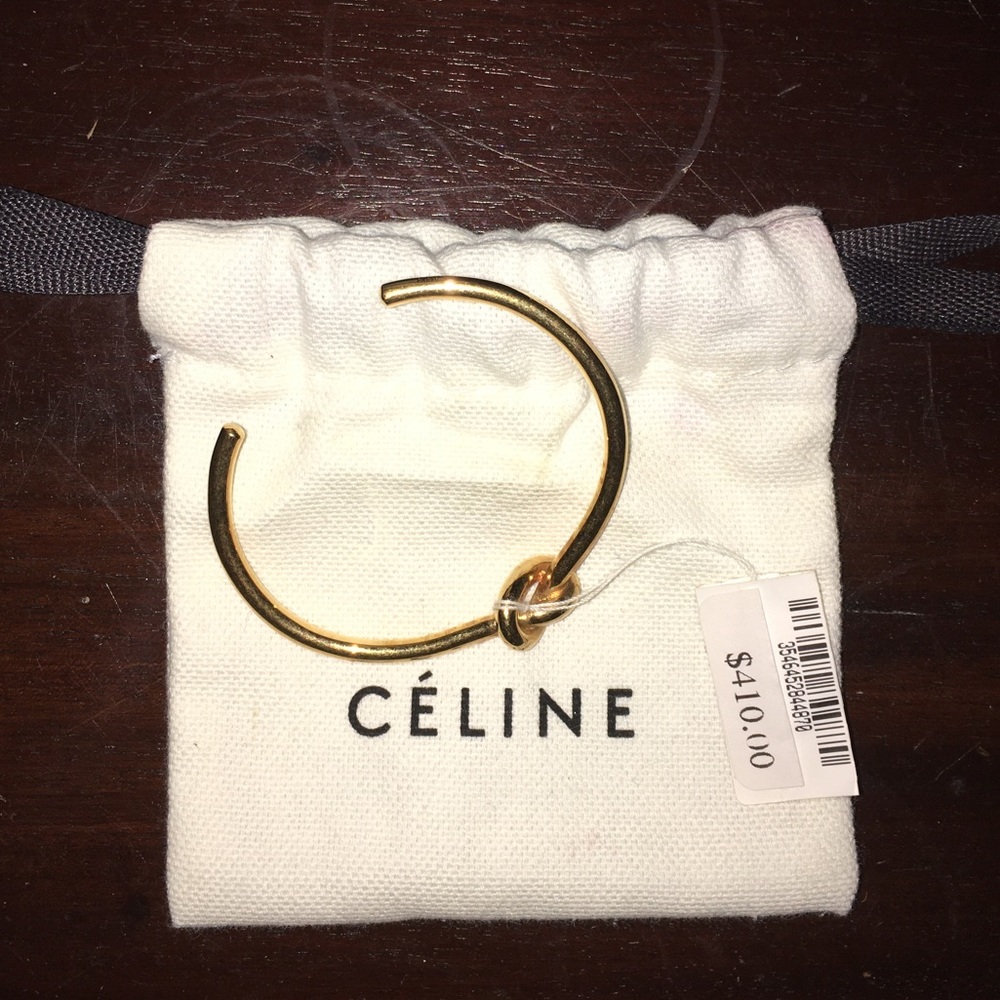Celine gold knot bracket, NWT. Perfect Xmas gift!
